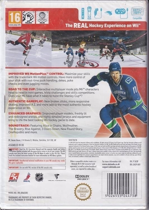 NHL 2K11 - Nintendo Wii (AA Grade) (Genbrug)